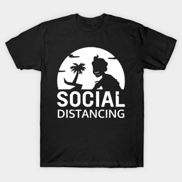 Bigfoot Social Distancing World Champion T-Shirt T-Shirt by Alpha-store